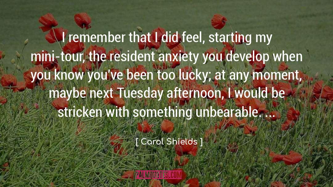 Larter Resident quotes by Carol Shields