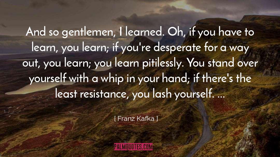 Lash quotes by Franz Kafka