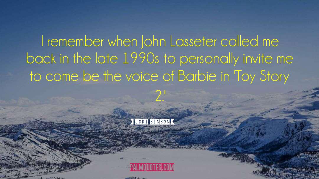 Lasseter Implement quotes by Jodi Benson