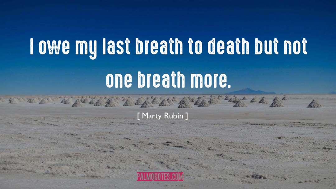 Last Breath quotes by Marty Rubin