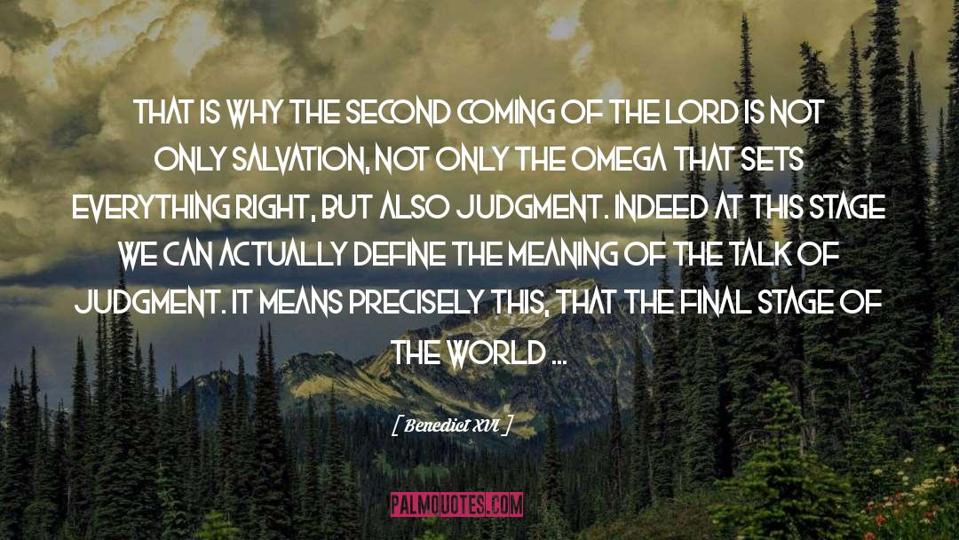 Last Judgment quotes by Benedict XVI