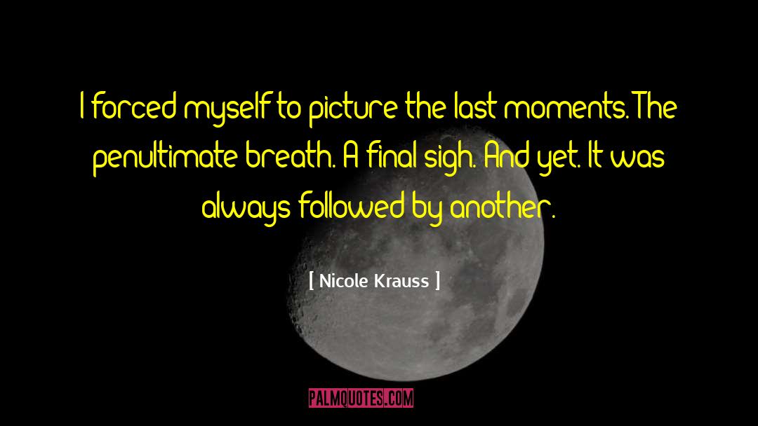 Last Moments quotes by Nicole Krauss