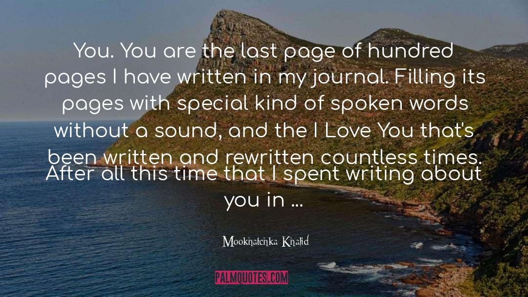 Last Page quotes by Mookhatchka Khalid