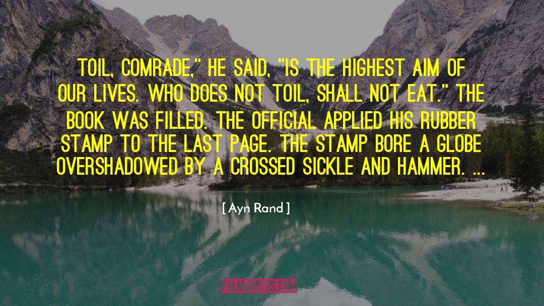 Last Page quotes by Ayn Rand