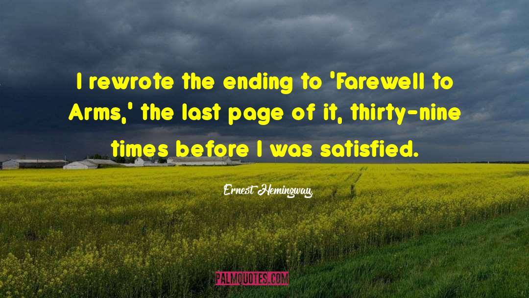 Last Page quotes by Ernest Hemingway,
