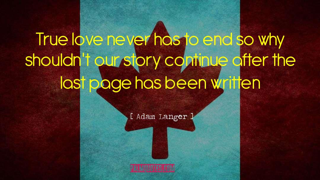 Last Page quotes by Adam Langer