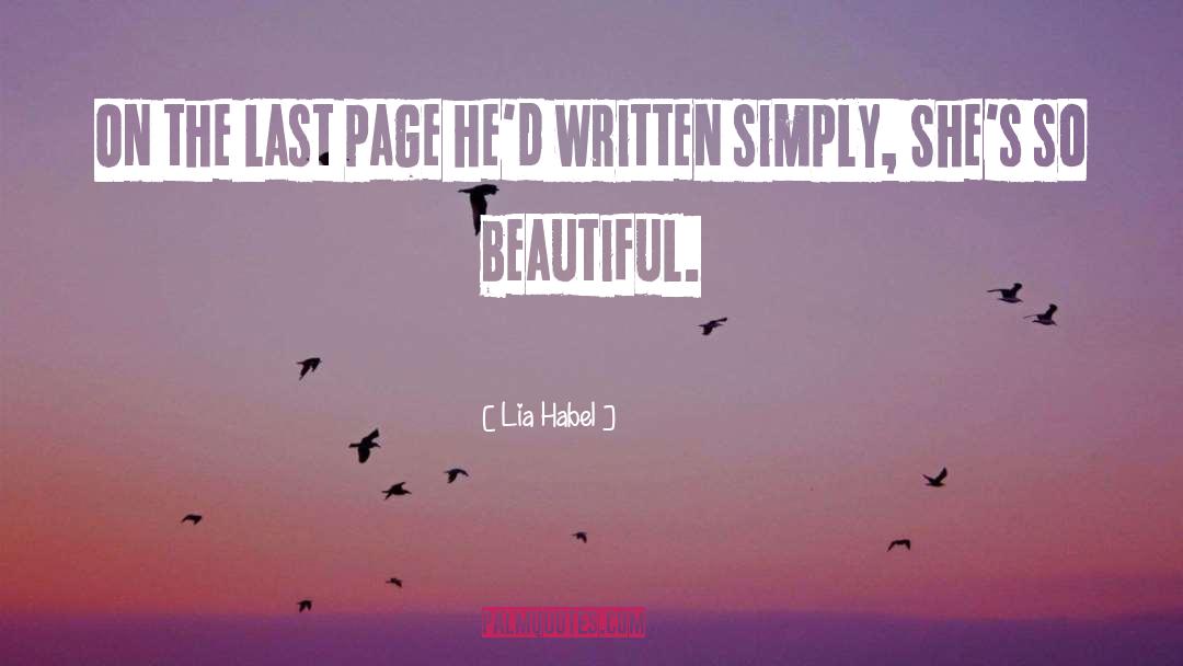 Last Page quotes by Lia Habel