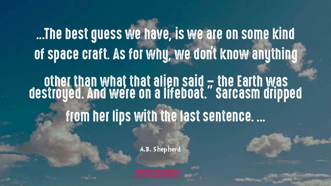 Last Sentence quotes by A.B. Shepherd