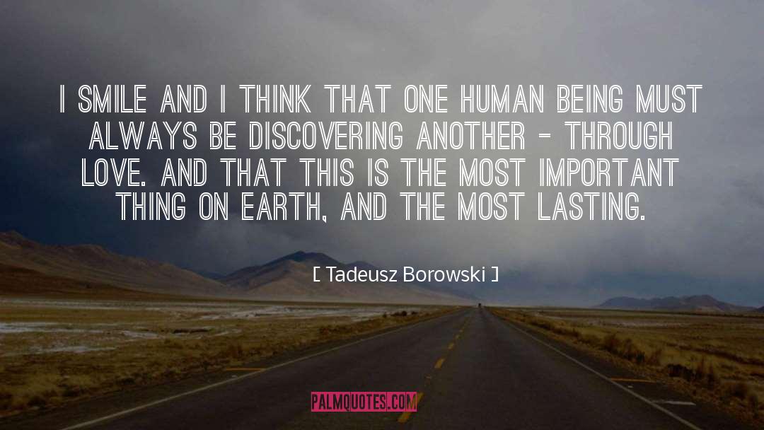 Lasting Love quotes by Tadeusz Borowski