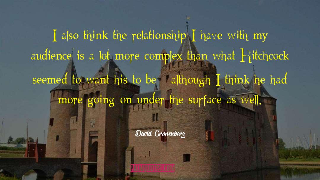 Lasting Relationship quotes by David Cronenberg