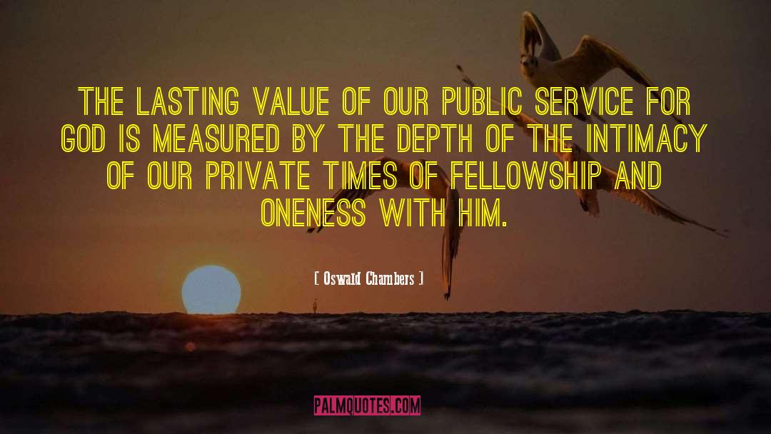 Lasting Value quotes by Oswald Chambers