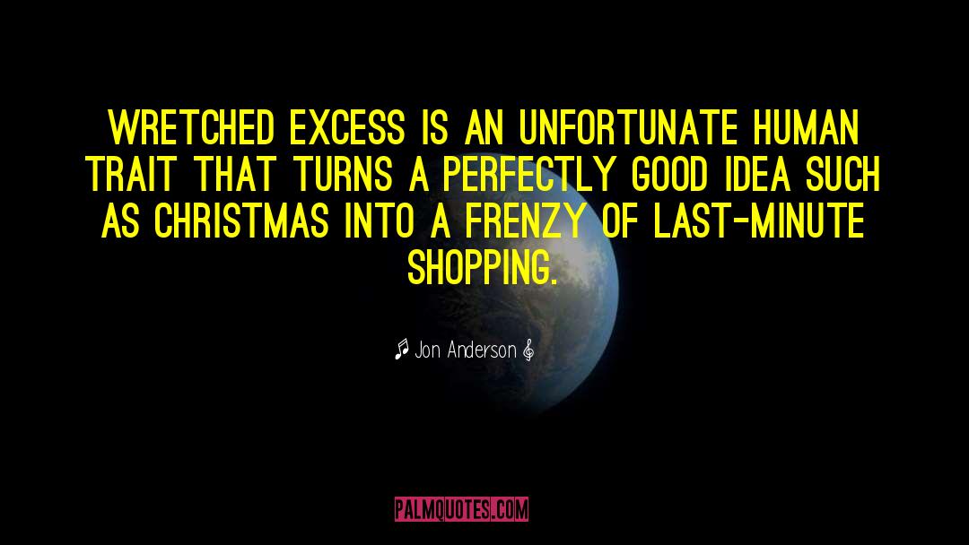 Late Christmas Shopping quotes by Jon Anderson