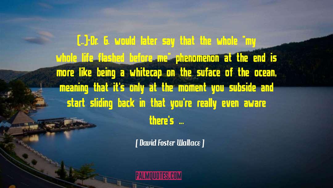 Later Start Times quotes by David Foster Wallace