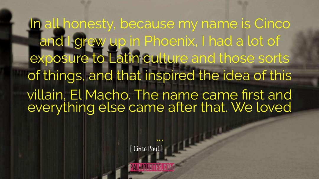 Latin Names quotes by Cinco Paul