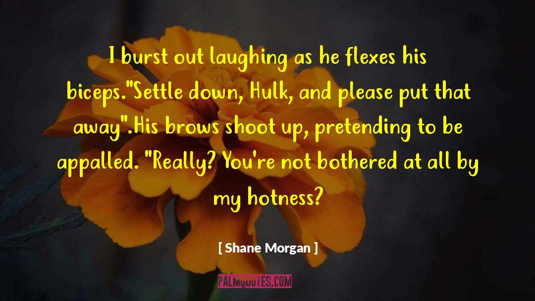 Laughing Hysterically quotes by Shane Morgan