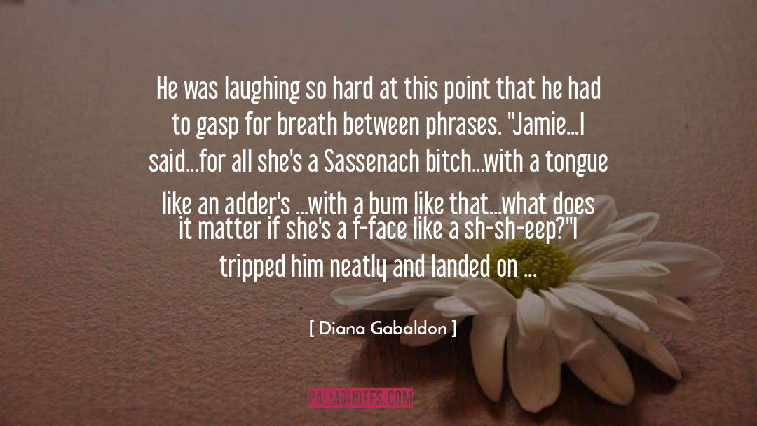 Laughing So Hard quotes by Diana Gabaldon