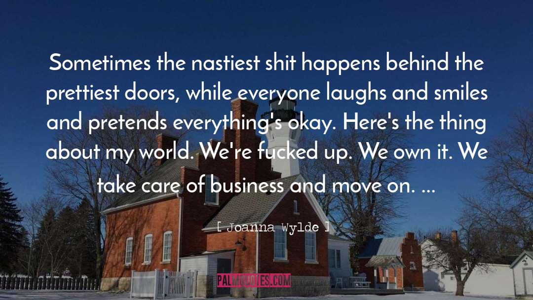 Laughs quotes by Joanna Wylde