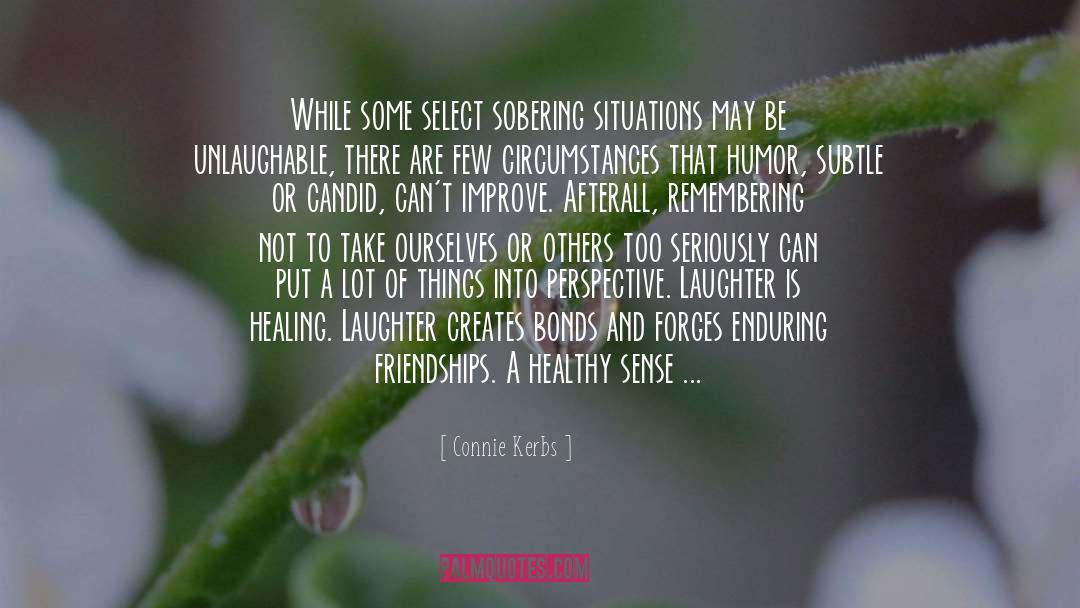 Laughter Healing quotes by Connie Kerbs