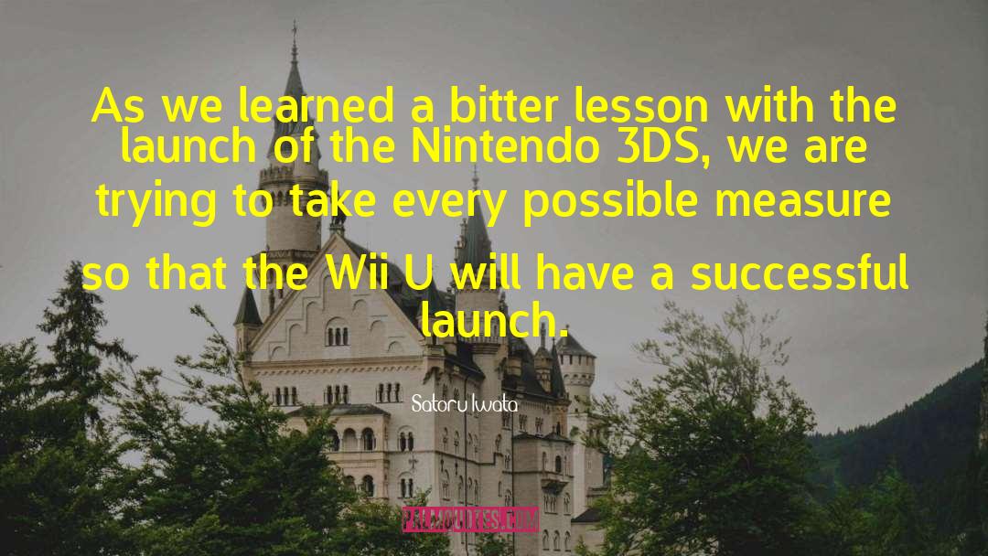 Launch quotes by Satoru Iwata
