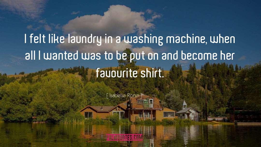 Laundry quotes by Isabelle Ronin