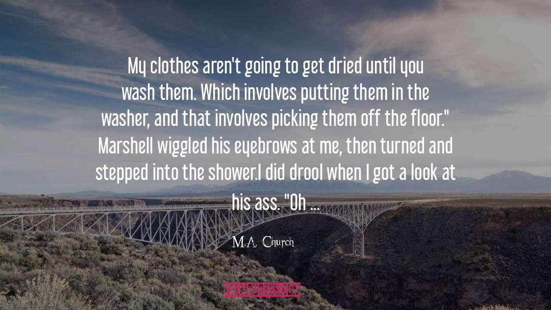 Laundry Wash quotes by M.A. Church