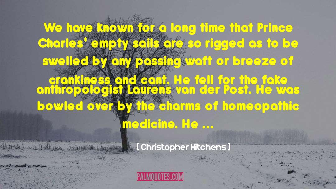 Laurens Van Der Post quotes by Christopher Hitchens