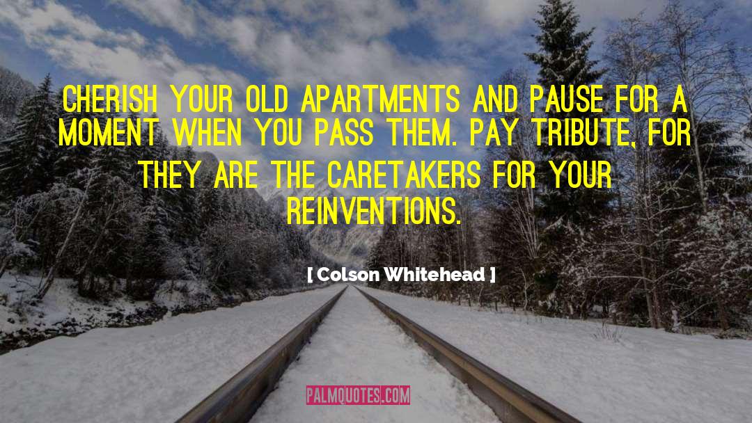 Lavanchy Apartments quotes by Colson Whitehead