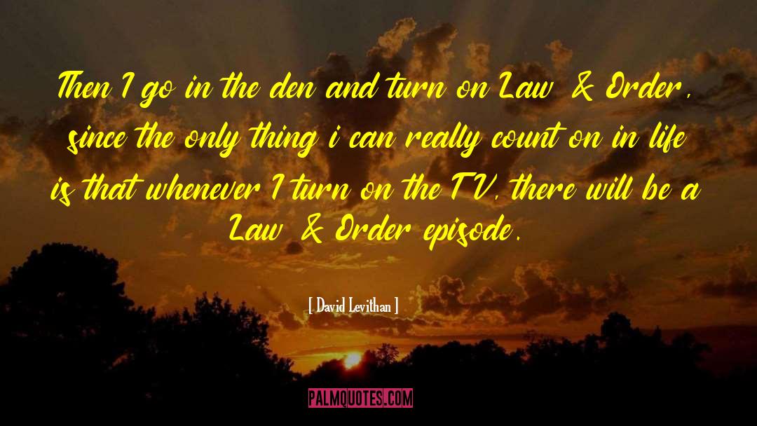 Law And Order quotes by David Levithan