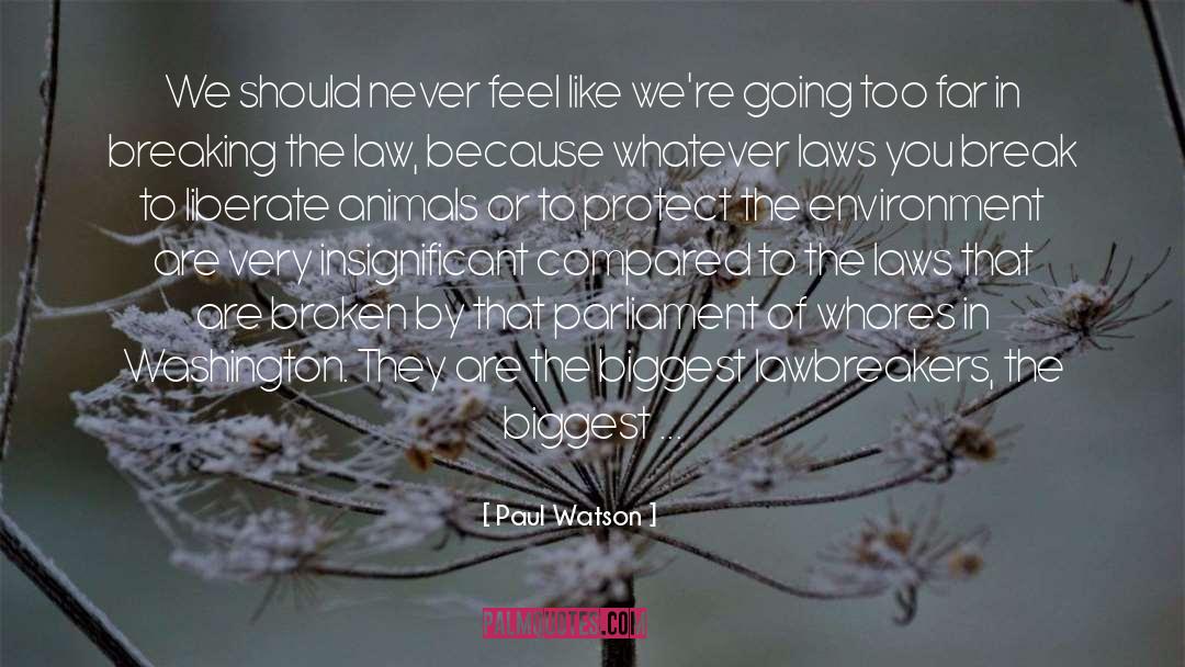 Law Like Statements quotes by Paul Watson