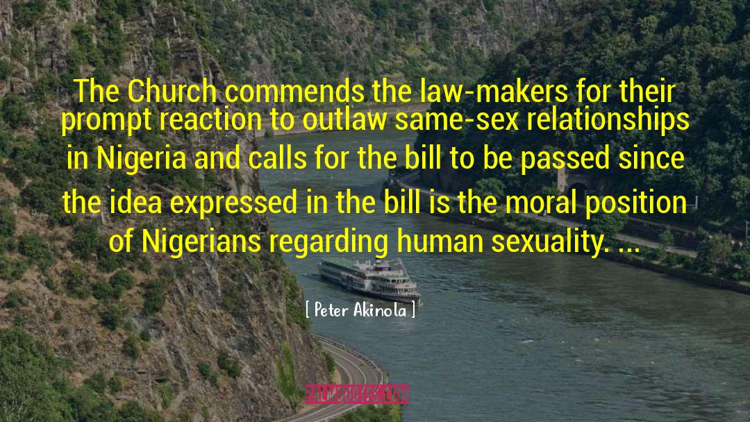 Law Makers quotes by Peter Akinola