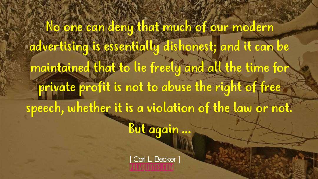 Law Of Creation quotes by Carl L. Becker