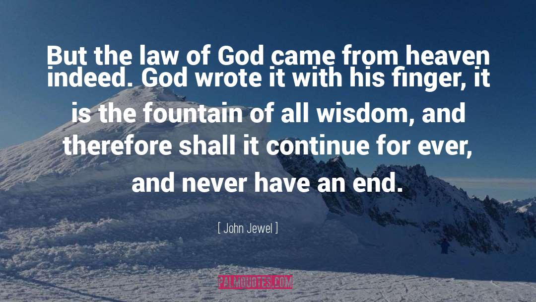 Law Of God quotes by John Jewel