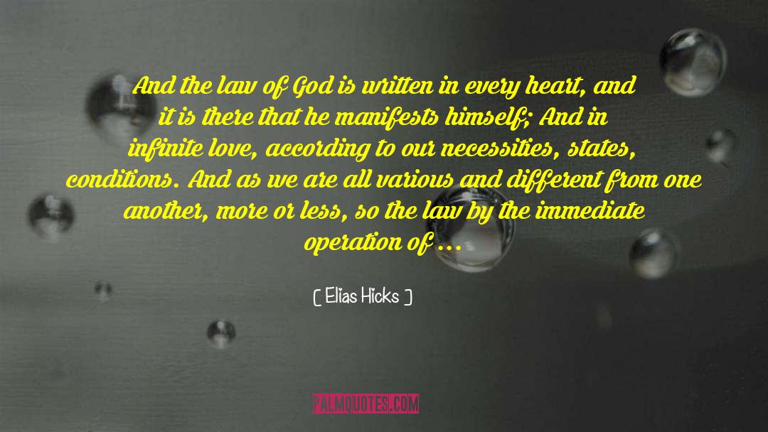 Law Of God quotes by Elias Hicks