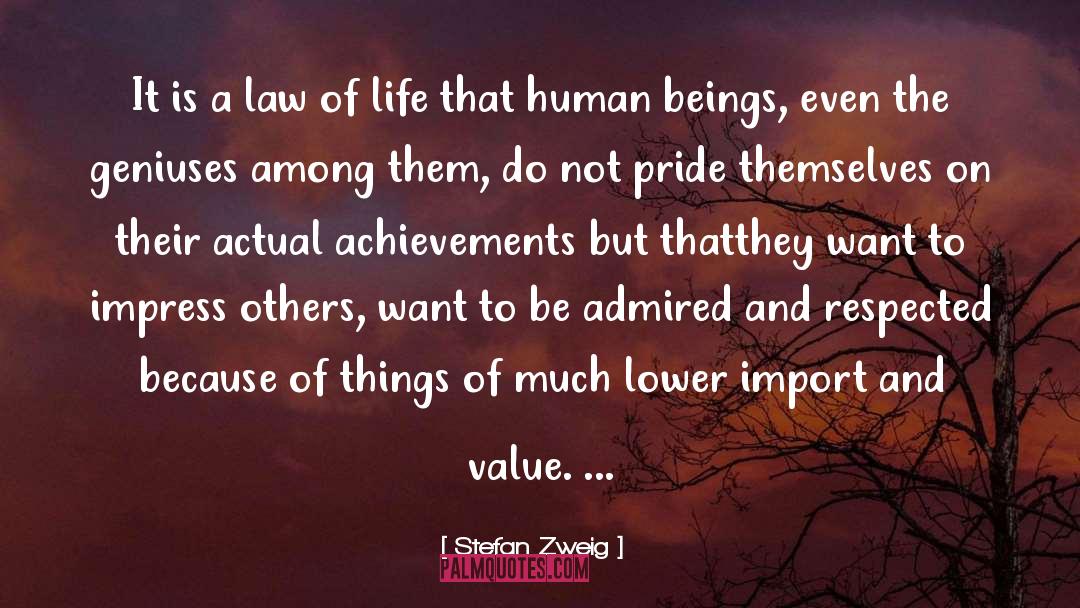 Law Of Life quotes by Stefan Zweig