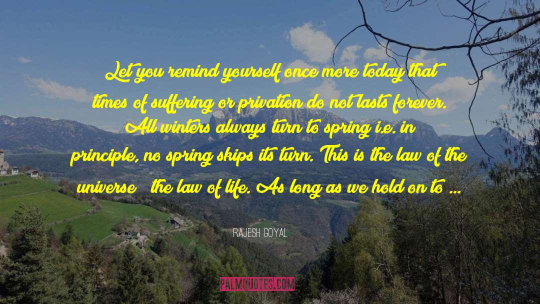 Law Of Life quotes by Rajesh Goyal