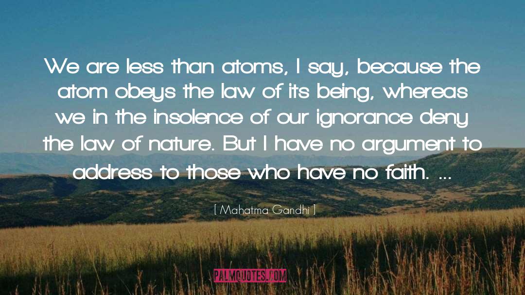 Law Of Nature quotes by Mahatma Gandhi