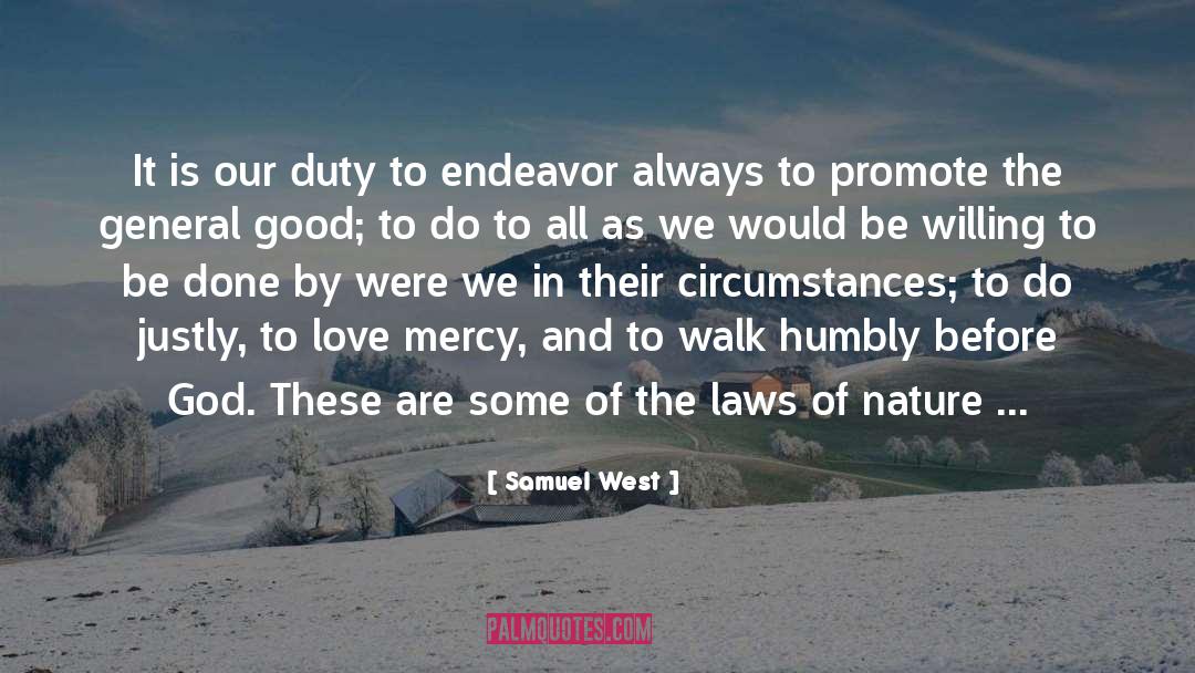 Law Of Nature quotes by Samuel West