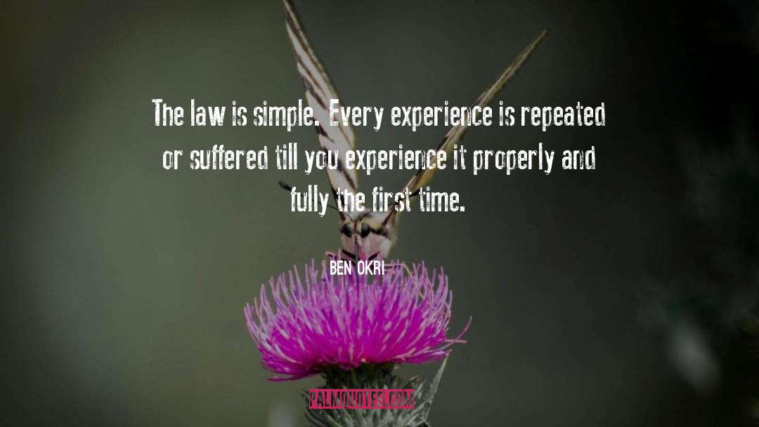 Law Of quotes by Ben Okri