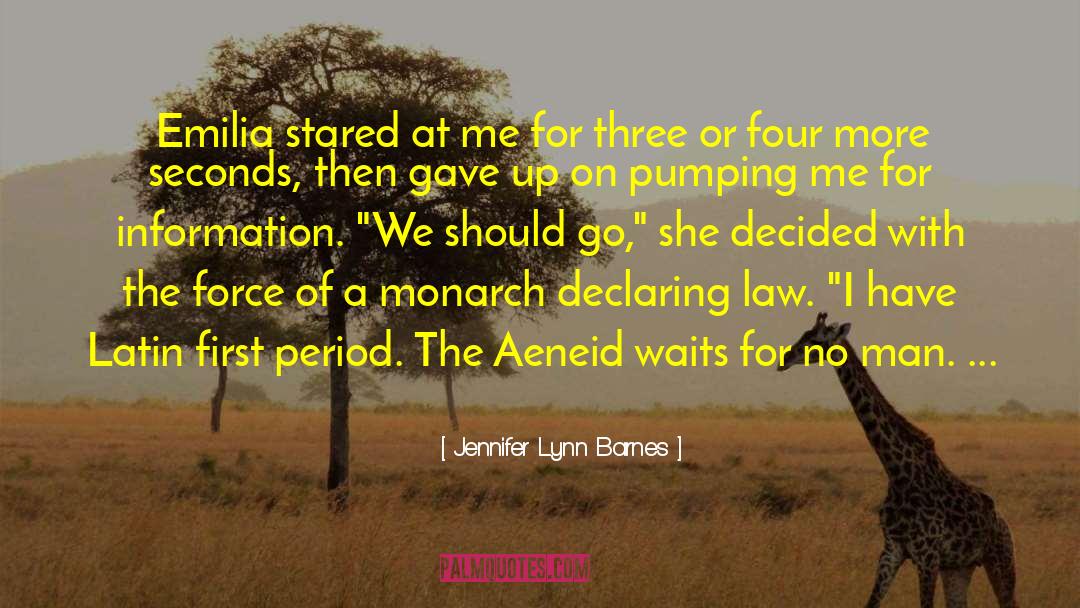 Law Of Singleness quotes by Jennifer Lynn Barnes