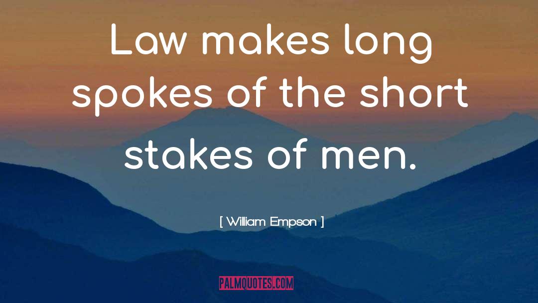 Law quotes by William Empson