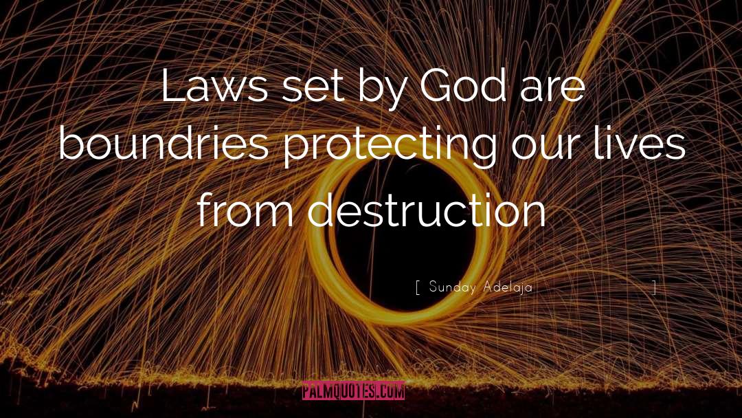 Laws And Protection quotes by Sunday Adelaja