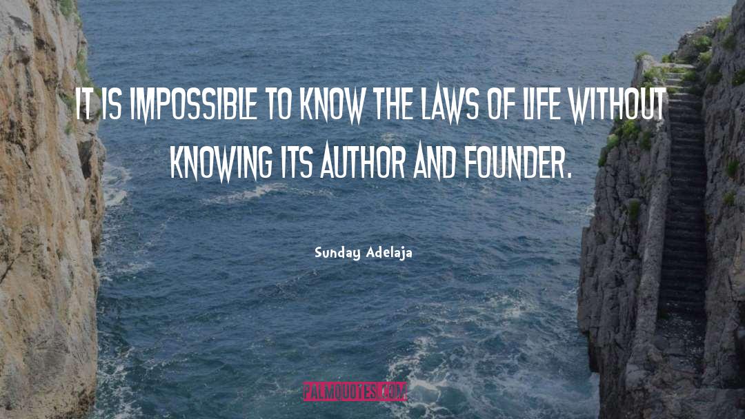 Laws Of Life Essay quotes by Sunday Adelaja