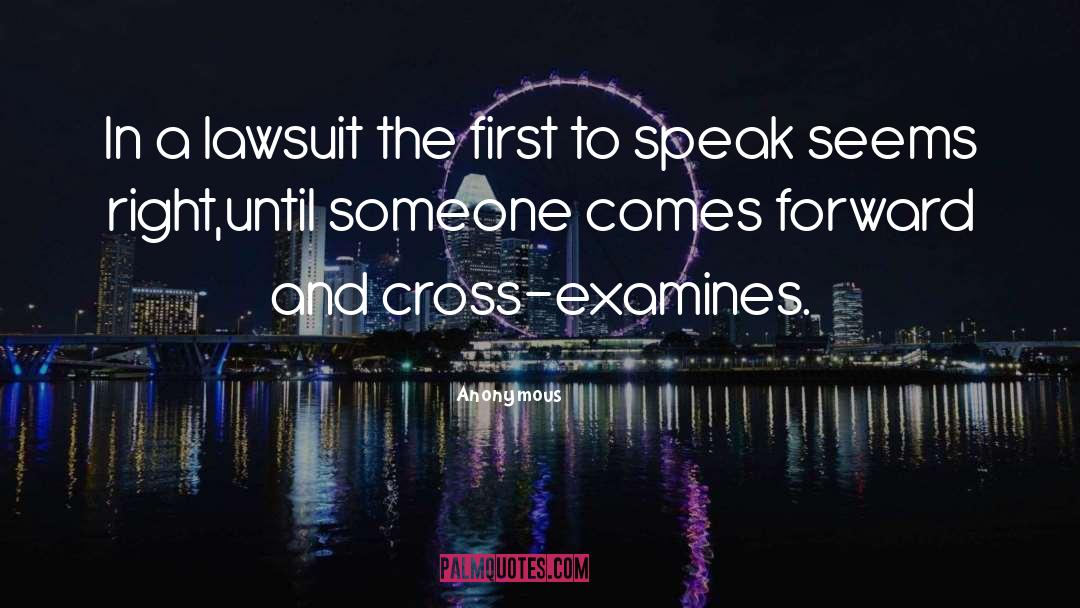 Lawsuit quotes by Anonymous