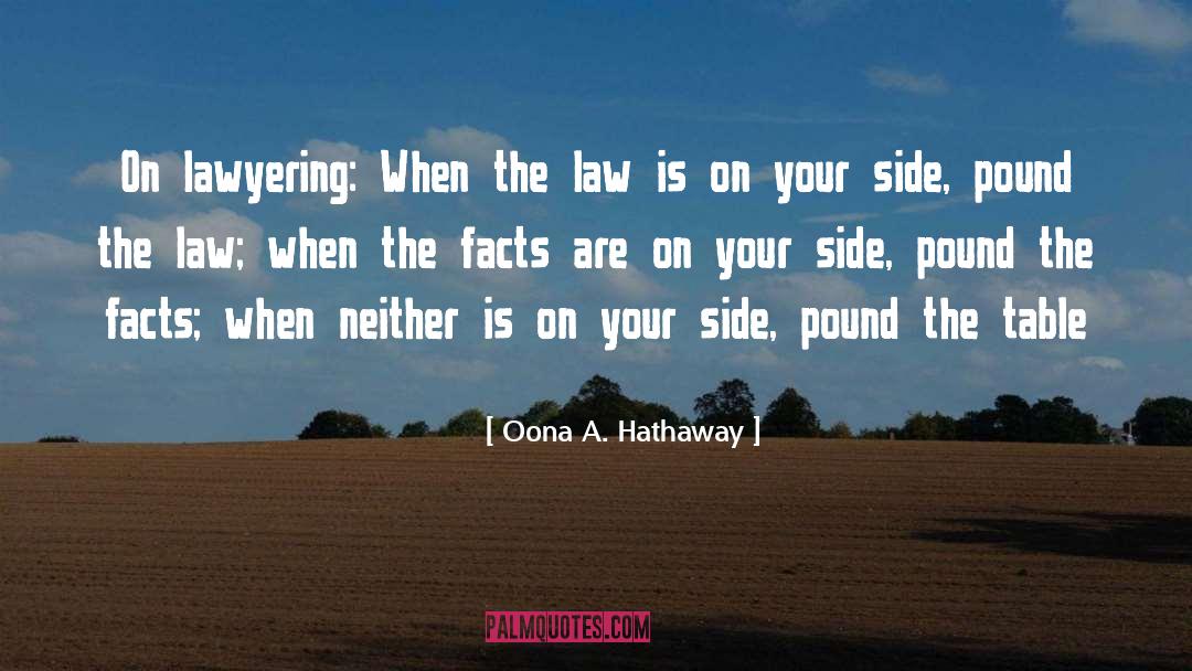 Lawyering quotes by Oona A. Hathaway
