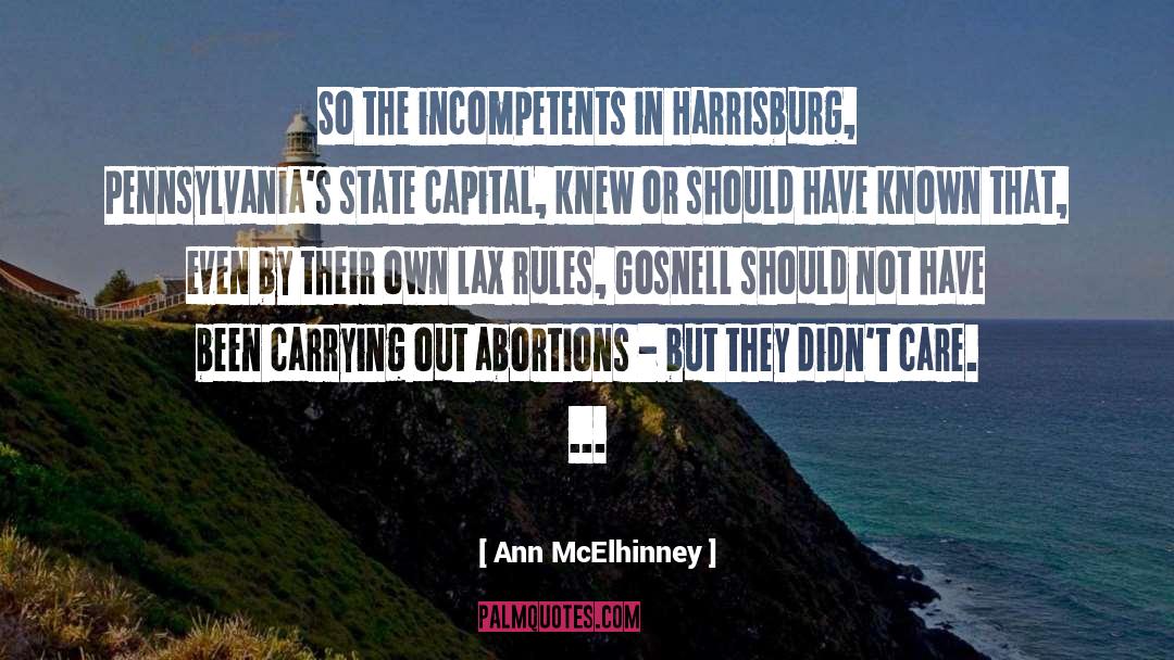 Lax quotes by Ann McElhinney