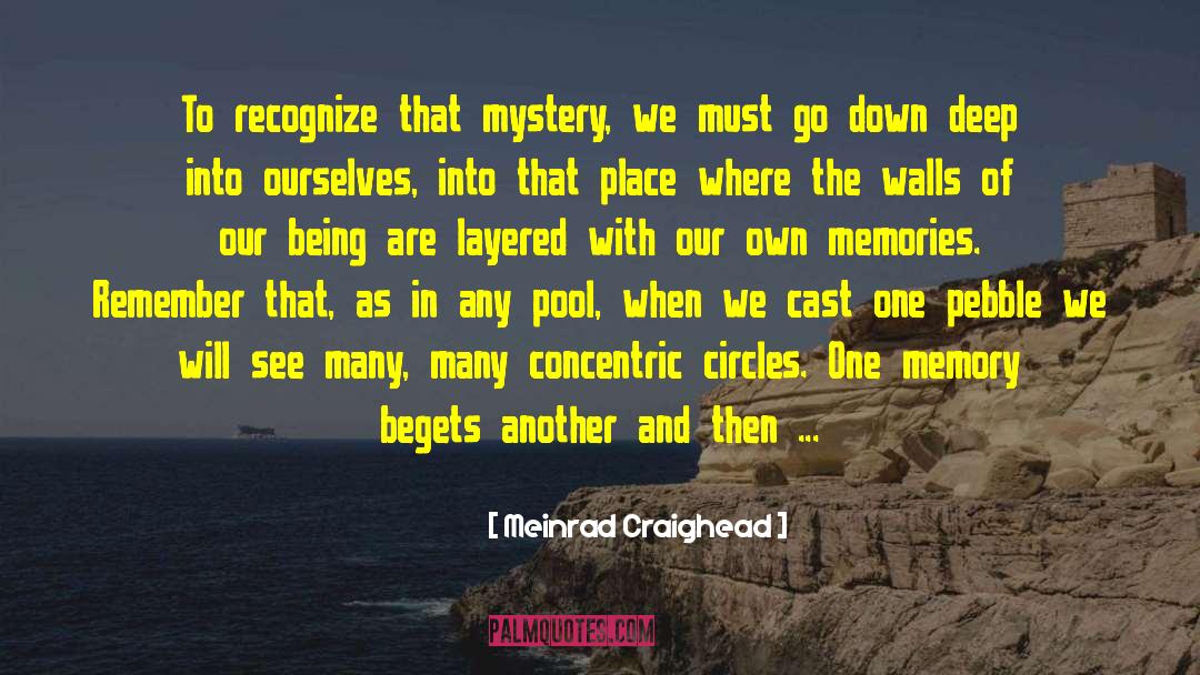 Layered quotes by Meinrad Craighead