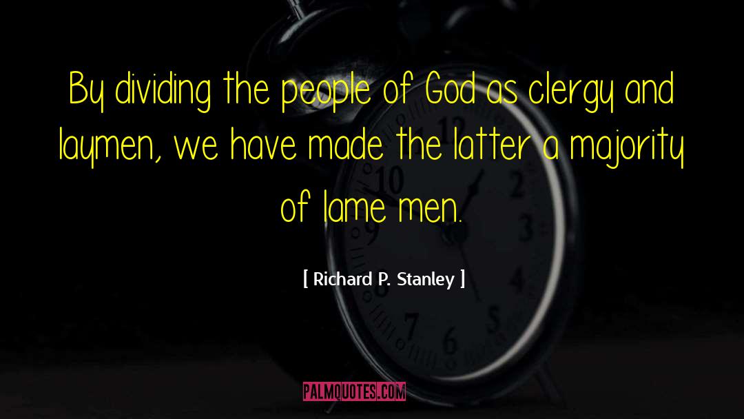 Layman quotes by Richard P. Stanley