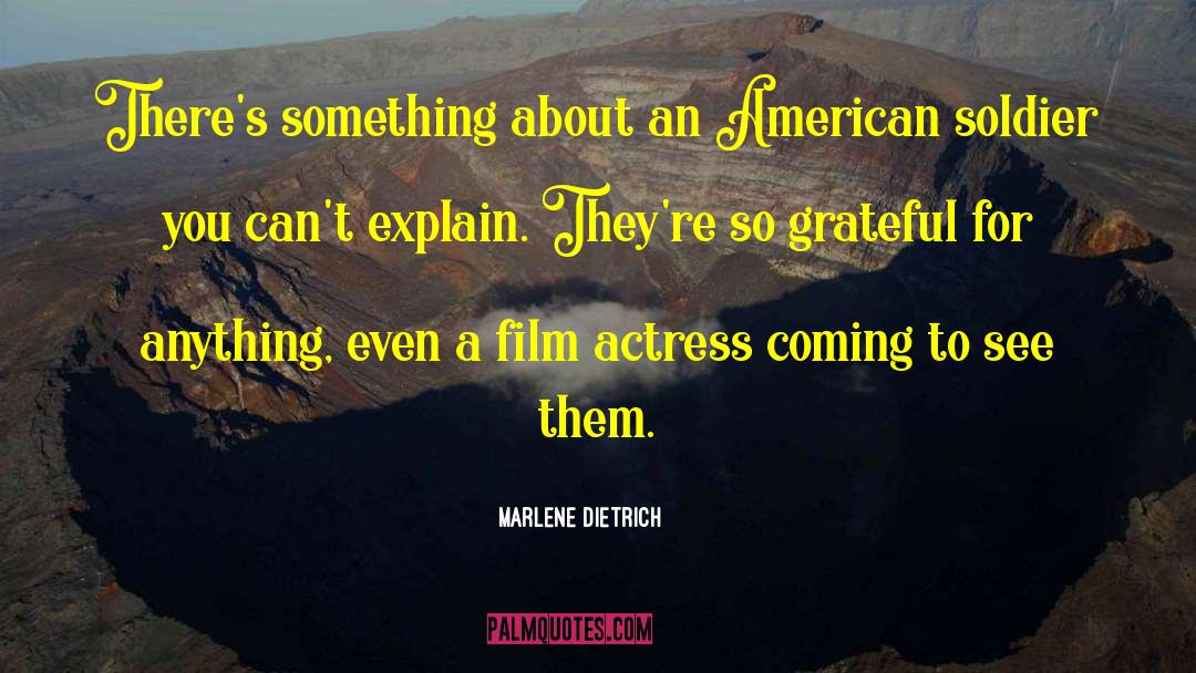 Lds Grateful quotes by Marlene Dietrich