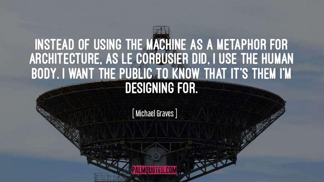 Le Corbusier quotes by Michael Graves