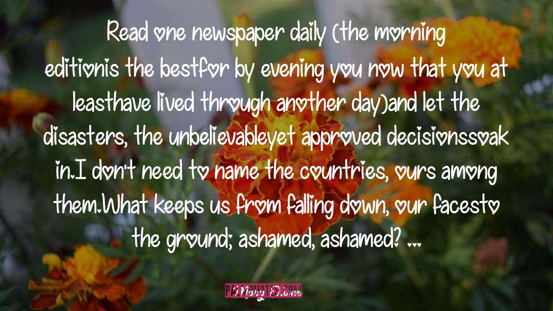 Le Monde Newspaper quotes by Mary Oliver